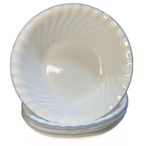 Corelle White Swirl Soup / Cereal Bowls – Set of 4